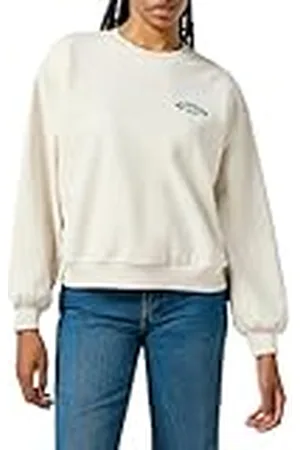 Wrangler Oversized sweatshirt, joggingpak, wit, vintage, maat L dames, , L