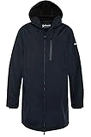 Schott NYC Kalvin Schott Lange jas met ritssluiting en capuchon, uniseks, , S