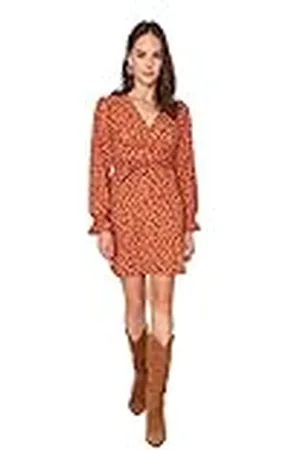 Trendyol Woman Mini Skater V-hals gebreide jurk dames, , L