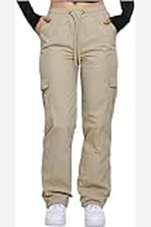 Urban classics Nylon cargobroek voor dames, , 3XL