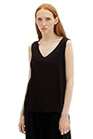 TOM TAILOR Dames 1038437 blouse, 14482-Deep Black, XS, , XS