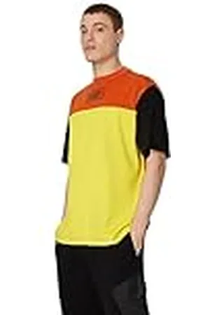 Armani Exchange Oversized Heavy Jersey Logo Colorblock Jumper Polo Sweater voor heren, , XS