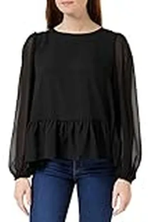 French Connection Dames crêpe licht Georgett Peplum Top Blouse, , S, , S