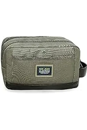 Pepe Jeans Leighton Schoudertassen en toilettas, blauw, zwart, polyester, verschillende maten, , Eén maat, Make-uptas