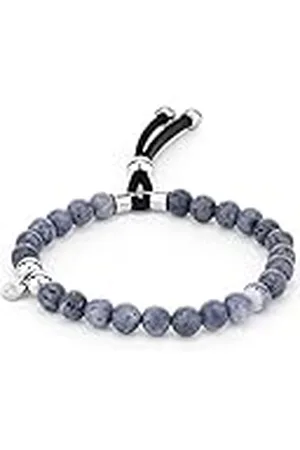 Fynch-Hatton Armband van roestvrij staal, 16 cm, Roestvrij staal, Blue Sponge Coral