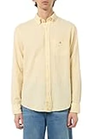 GANT REG COTTON LINEN STRIPE SHIRT, , XL
