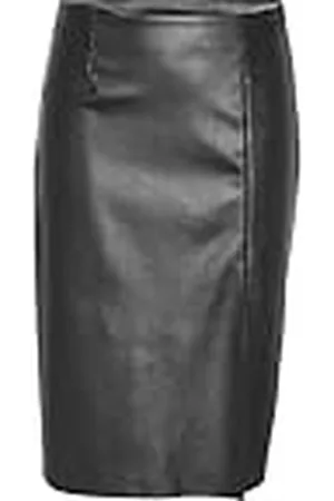 Noisy May NMCLARA HW SLIT MIDI LENGTH SKIRT NOOS, , XS