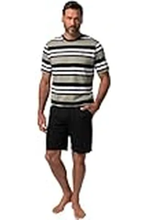 JP 1880 Heren grote maten pyjama, buikfit, gestreept, 1/2, , XXL