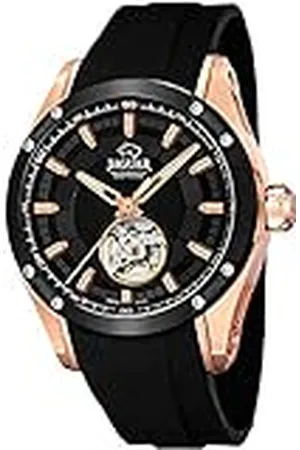 Jaguar Horloge model J814/1 uit de automatische collectie, behuizing 45 mm, zwarte rubberen armband voor heren, , band