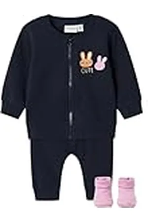 NAME IT Nbfvrillie Sweat Cardigan Box Set W Slip Track Suit voor babymeisjes, , 74
