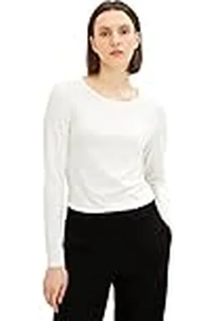 TOM TAILOR Dames Basic shirt met lange 1035396, , XXL