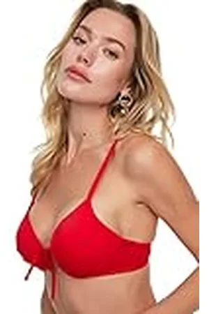 Trendyol Dames boog gedetailleerde push-up bikini top, , 38
