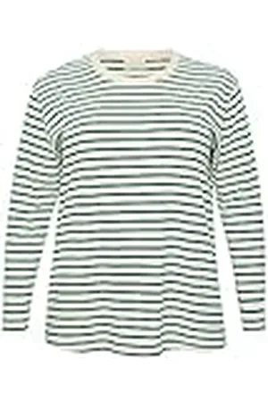 Kaffe Plus-Size T-shirt met lange mouwen voor dames, regular fit, ronde hals, , L