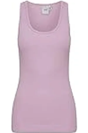 Ichi IHSUPER TO2 Jersey Top dames shirt tanktop met ronde hals van katoen met stretch-aandeel, , XS