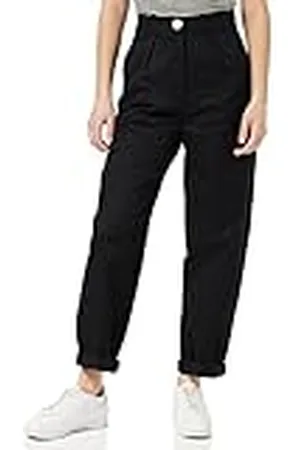 Armani Exchange Duurzame damesbroek, voor- en achterzak, metalen knoopsluiting, casual broek, , XS