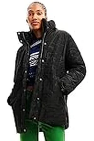 Desigual Dames Tulip Woman Woven Padded Long Overcoat, , XL