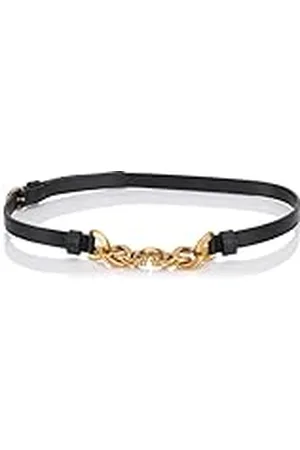 Pinko Love Night Chain H1 riem van leer, , M dames, , M