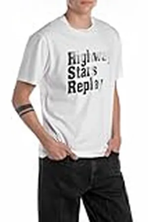 Replay Heren Regular Fit T-shirt van katoen, , XS