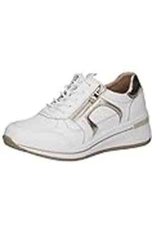 Caprice Dames Wedge Sneaker van leer met ritssluiting, , 40 EU Breed