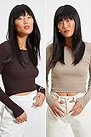 Trendyol Vrouwen normale standaard gebreide blouse met ronde hals, , XL