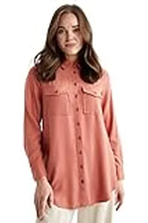 DeFacto Hemdblouse met lange mouwen voor dames, hemd met knopen voor vrijetijdskleding, , XXL