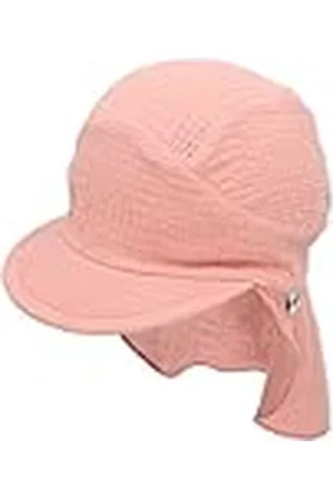 Sterntaler Meisjespet met nekbescherming, mousseline zonnehoed, , 47