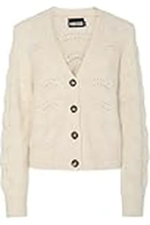 Pieces® PCBIBBI LS gebreid vest voor dames NOOS BC Srickjack, Whitecap grijs, XS