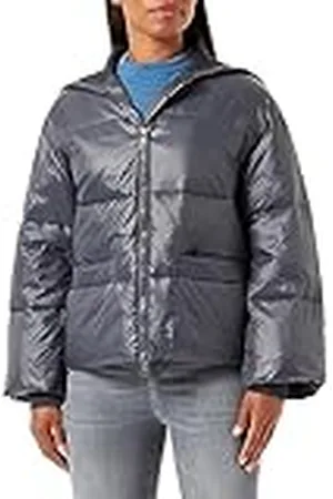 Armani Exchange Dames licht gewicht, ronde hals, casual pasvorm, soft touch shell jack, , M