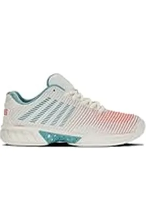 K-Swiss Court Express Sneakers voor dames, Blanc De Blanc Nile Blue Woestijn Bloem, 37.5 EU