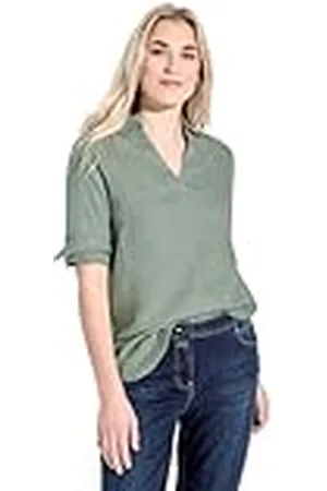 CECIL Linen_Solid Long Blouse voor dames, , XS
