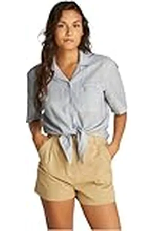 Tommy Hilfiger Cropped linnen overhemd voor dames, , XL