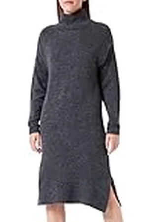 TOM TAILOR Dames Gebreide jurk met rolkraag 1034562, , S