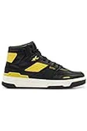 HUGO BOSS Baltimore Hito Hightop sneakers voor heren, van leer in basketbalstijl, , 41 EU