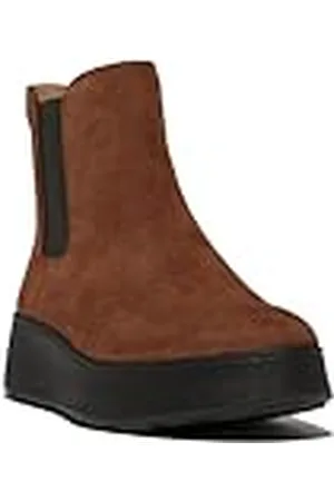 FitFlop Vrouwen F-Mode Suede Flatform Chelsea Boots, , 38 EU