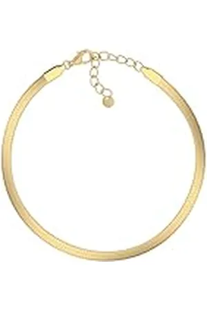 Jean & Len Lani Armband, vrij van nikkel, lood en cadmium, 14K verguld, 316L roestvrij staal, in grootte verstelbaar (16 + 3 cm), spannend slangendesign, waterdichte damesarmband
