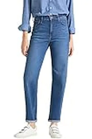 Lee Femme Wide Leg Straight Jeans, Blauw (MID Bellevue GX), 27W / 33L