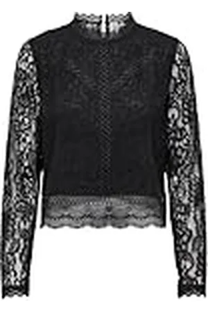 ONLY Unisex Onlnew Karo Ls Lace WVN Top, , M