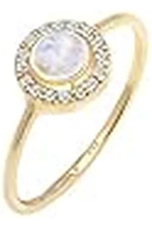 Elli Vrouwen Geel Gouden Solitaire Verlovingsring - 0609452717_56, Geelgoud