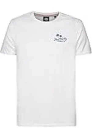 Petrol Industries INDUSTRIES Heren T-shirt SS M-1040-TSR676; Kleur: Lichtwit, Maat: XS, , XS