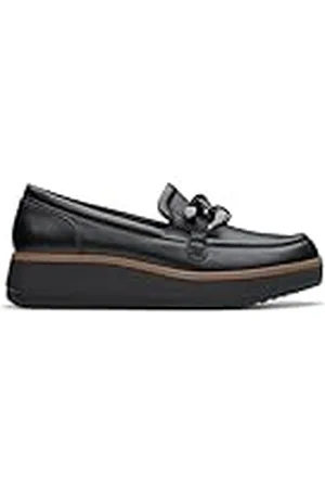 Clarks Premium Dames Zylah May Loafer, zwart leer, 6 UK, , 39 EU