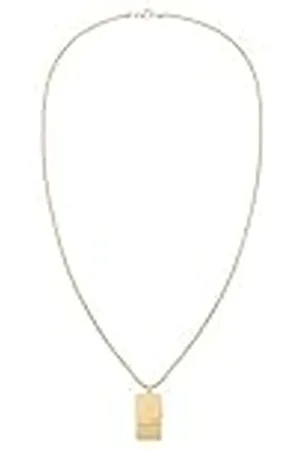 Tommy Hilfiger Jewelry roestvrijstalen herenhanger met ketting geelgoud - 2790484