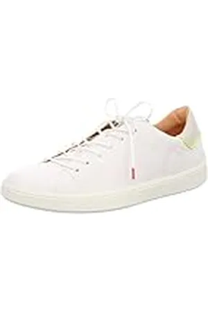 Think! Think Turna sneakers voor heren, chroomvrij, gelooid, duurzaam uitneembaar voetbed, kleur Bianco/Combi 1020, 41,5 EU, , 41.5 EU