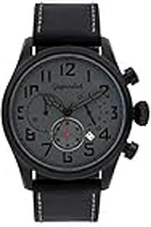 Gigandet Heren chronograaf kwartshorloge met lederen armband G4-006