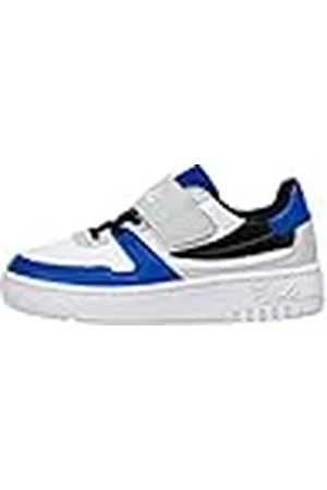 Fila FXVENTUNO Velcro Kids Sneakers, Gray Violet Lapis Blue, 34 EU