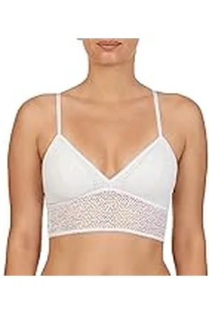 DKNY Dames moderne kanten racerback longline bralette beha, , XL