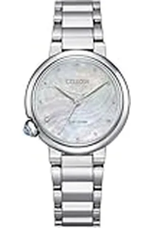 Citizen Analoog Eco-Drive horloge voor dames, met roestvrijstalen armband, , Eén maat, Klassiek