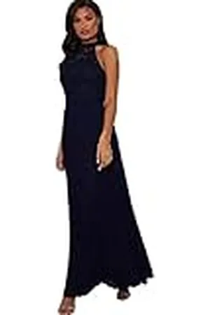 Chi Chi London Dames Chi Eulia Jurk, Navy, 16