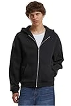Build Your Brand Fluffy Zip Hoody, herenhoodie met doorlopende ritssluiting, regular fit, , XL