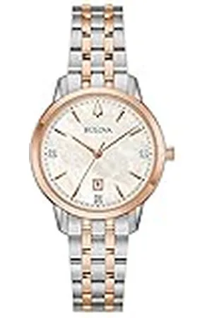 BULOVA Analoog kwartshorloge voor dames, met roestvrijstalen armband 98P213, , armband