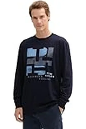 TOM TAILOR T-shirt met lange mouwen voor heren, , XS